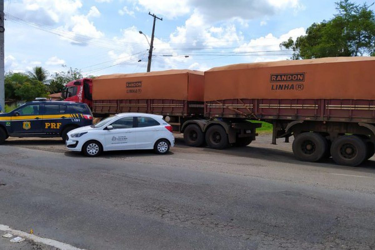 Operação apreende quase 40 toneladas de farinha de trigo por sonegação fiscal em Feira de Santana
