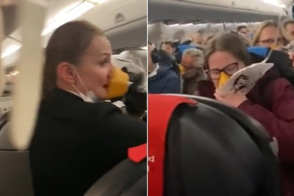 Vídeo: Avião com parlamentares europeus perde pressurização