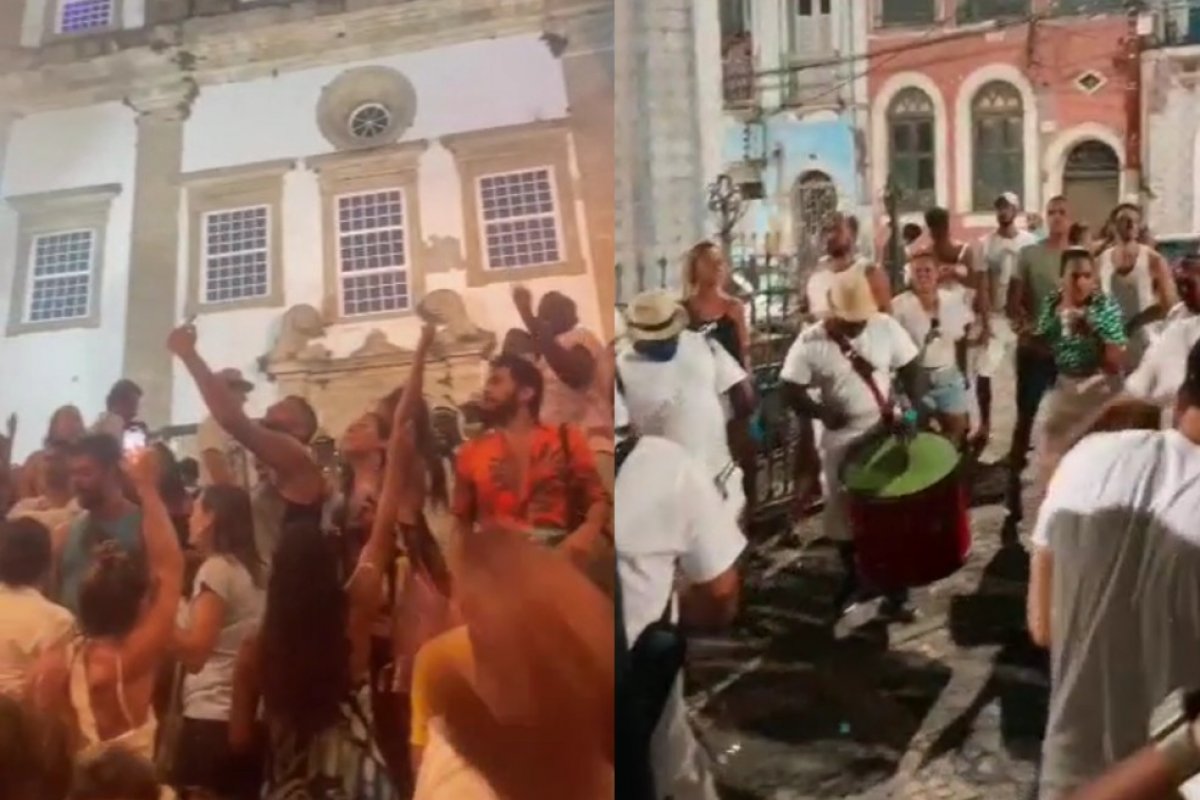 PMs encerram evento com aglomeração no Centro Histórico de Salvador 