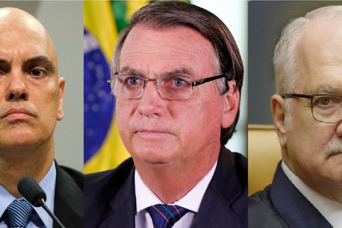 Bolsonaro recebe ministros Fachin e Moraes no Palácio do Planalto