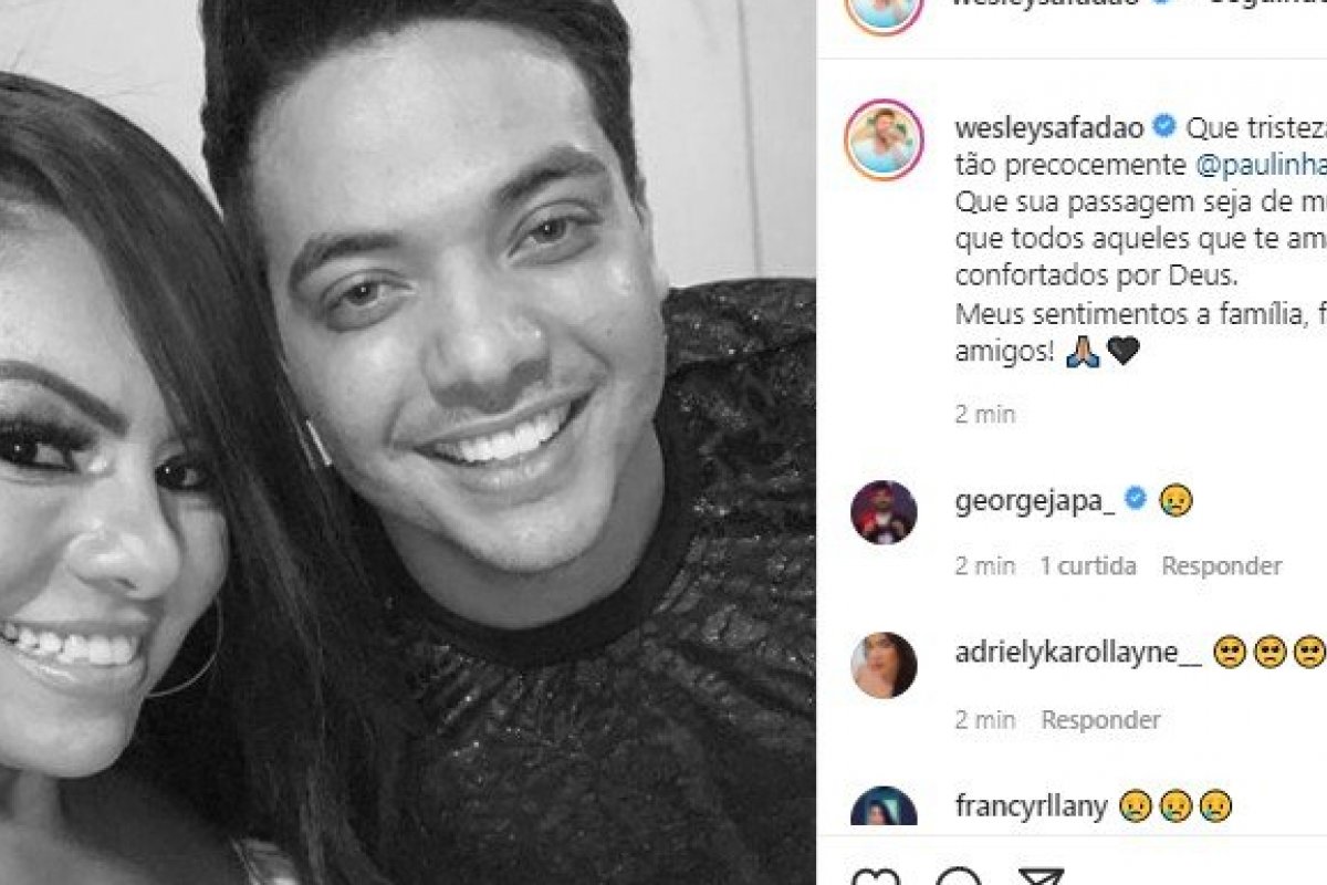 Famosos lamentam morte de Paulinha Abelha, do Calcinha Preta 