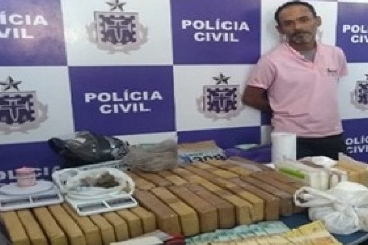 Em Itabuna, homem é preso com 37 quilos de drogas 
