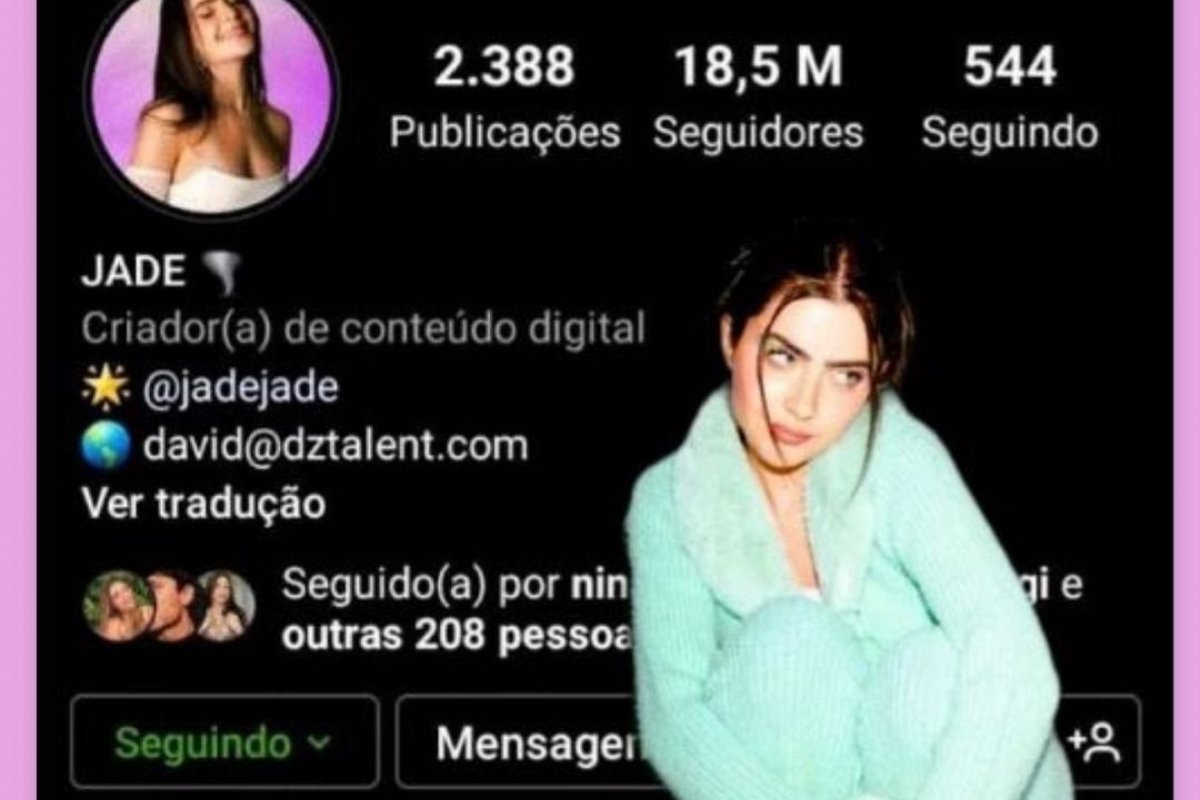 Cancelada? Jade Picon ultrapassa 18 milhões de seguidores no Instagram, enquanto seu rival  Arthur Aguiar estacionou em 12 milhões! 