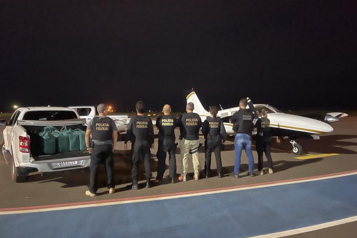 Com apoio da FAB, Polícia Federal apreende 465 kg de cocaína no Mato Grosso do Sul