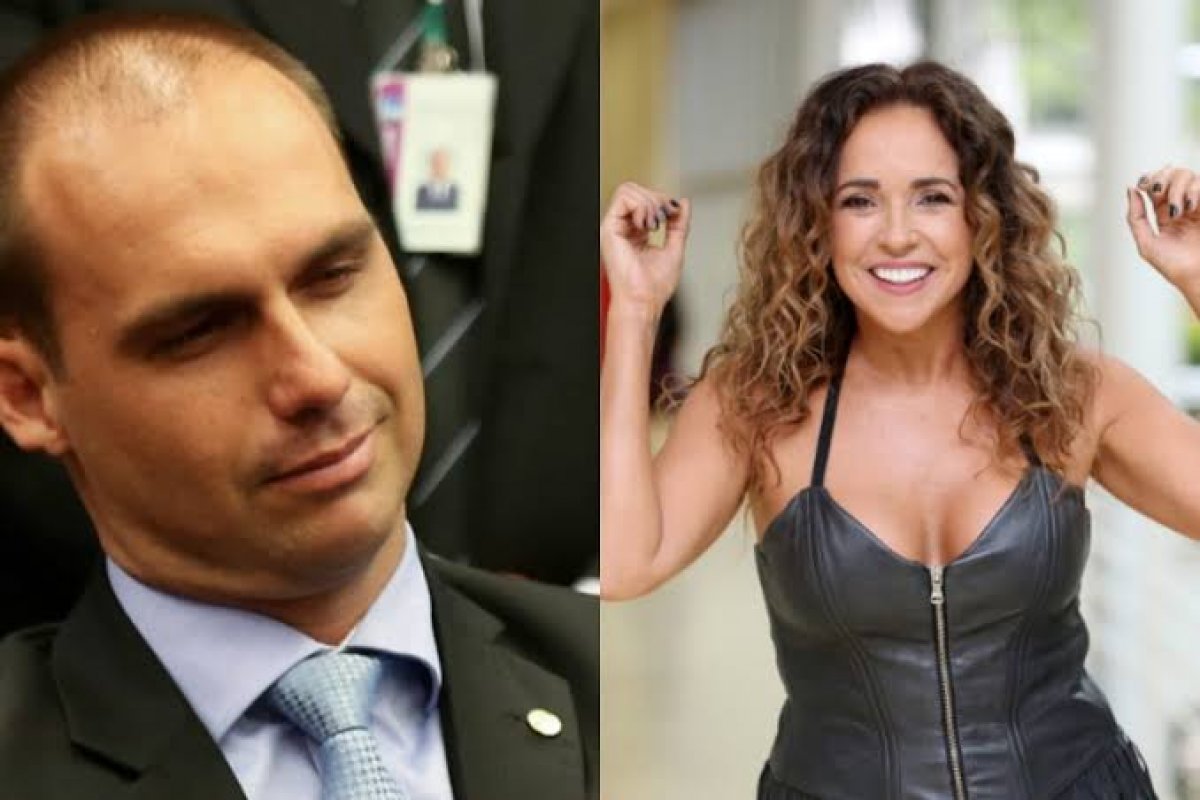 Guerra judicial à vista: Daniela Mercury vai processar Eduardo Bolsonaro por fake news sobre Jesus! 