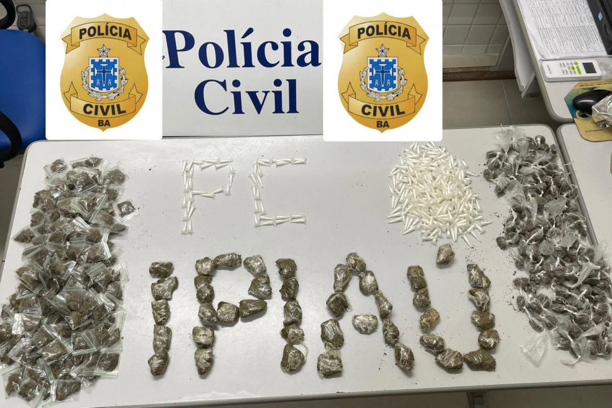 Homem é preso em flagrante por tráfico de drogas em Ipiaú, no sudoeste da Bahia
