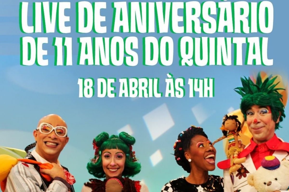 Jonathan Faria participa de live em comemoração aos 11 anos do programa infantil Quintal da Cultura!  