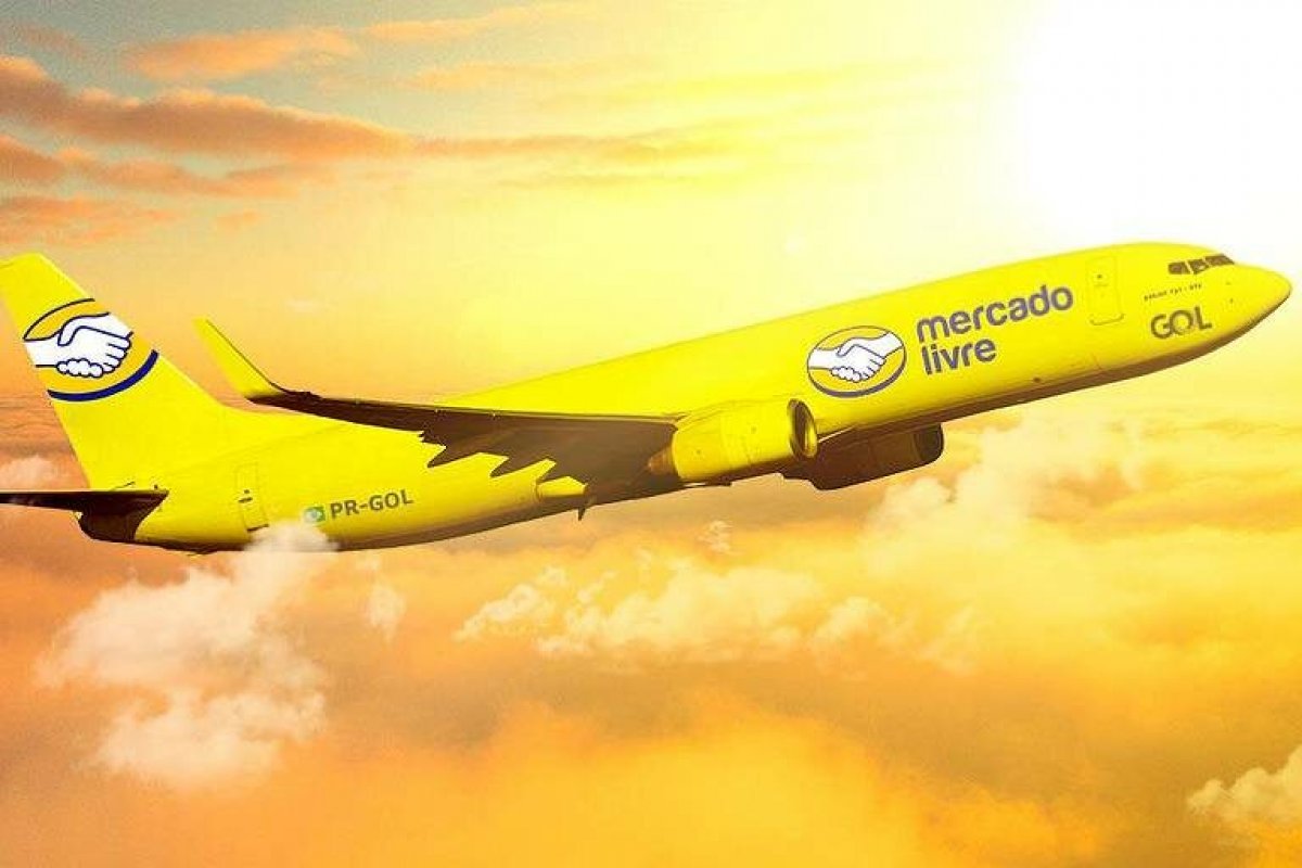 Mercado Livre anuncia parceria com a Gol no Brasil para usar seus aviões para envios!