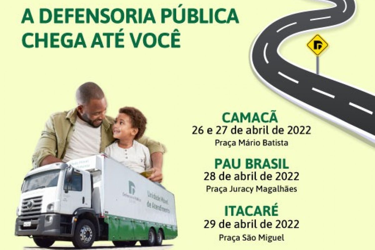 Unidade móvel da Defensoria Pública vai a municípios do interior da Bahia