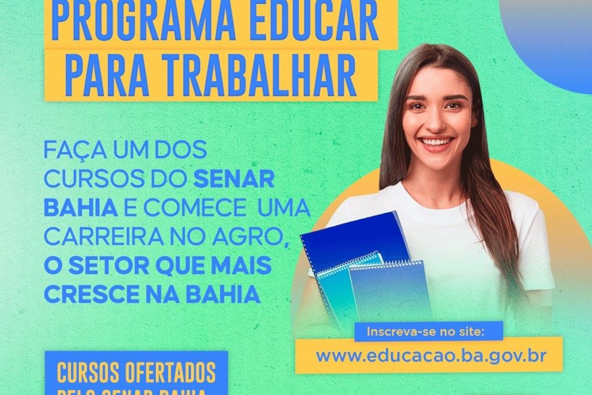 Abertas mais de 110 mil vagas em 43 cursos de qualificação profissional totalmente gratuitos  