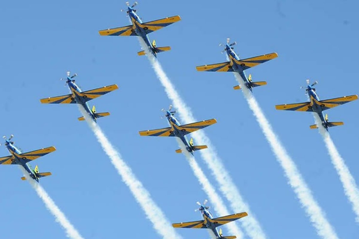 Aeronave da Esquadrilha da Fumaça cai após problemas técnicos