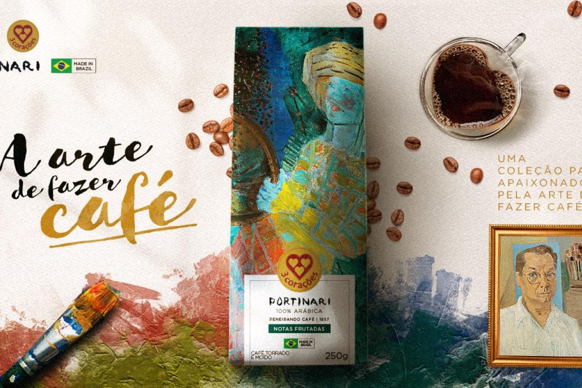 3 Corações lança linha de cafés inspirada em obras de Candido Portinari  
