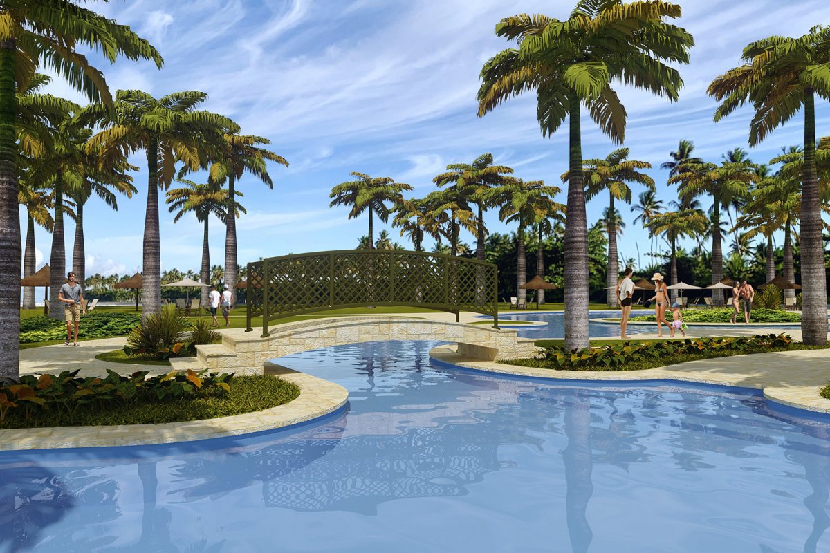 Transamerica Resort Comandatuba está com 70% das obras de revitalização da sua icônica piscina já concluídas
