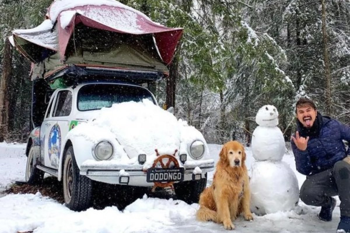 Influenciador de SC e cachorro estavam a dois dias do destino final antes de acidente nos EUA