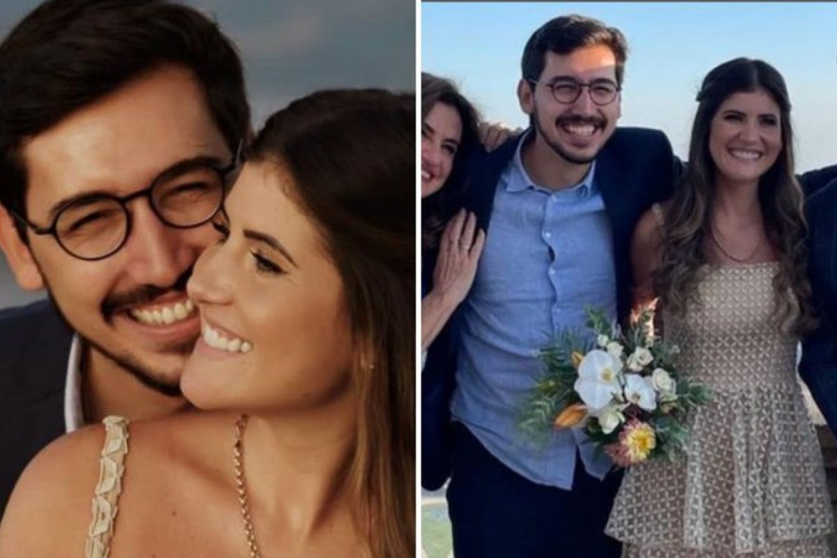 Repórter Nilson Klava se casa com filha de jornalista da TV Globo aos pés do Cristo Redentor