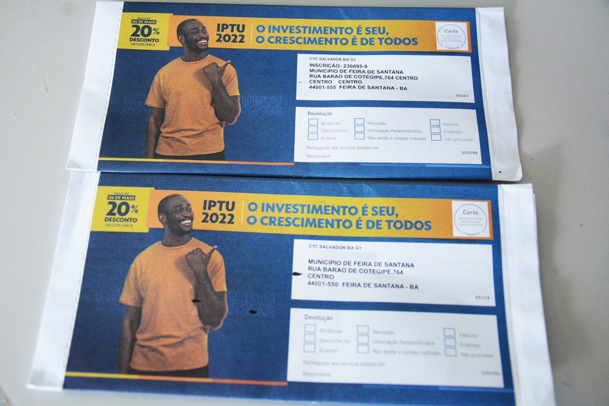 Feira de Santana: prazo para pagamento do IPTU e TTF é prorrogado; confira data