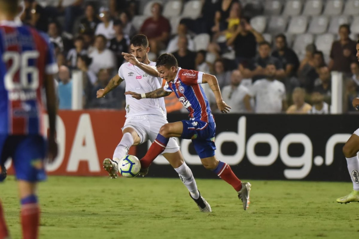 Bahia é prejudicado pelo VAR e perde para o Santos fora de casa