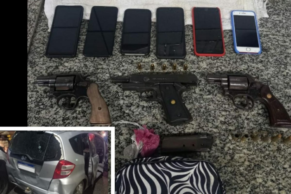 Salvador: polícia militar apreende armas e drogas na Boca do Rio