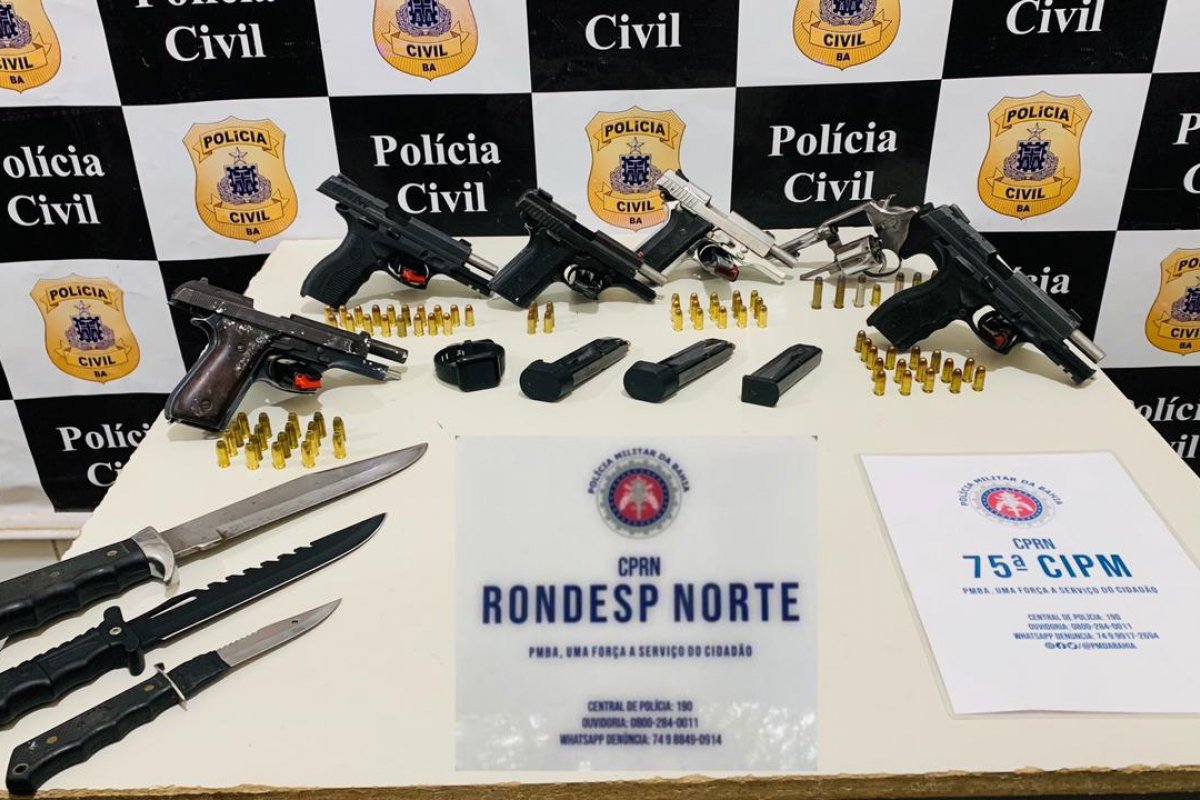 Quatro pessoas são presas em festa de aniversário no norte da Bahia 
