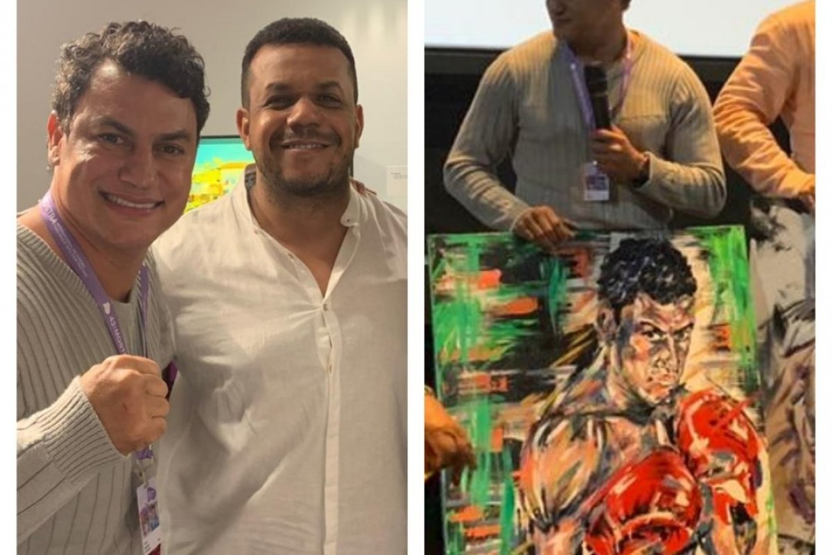 Artista plástico Thiago Silva retrata  Popó é Walter Sales 