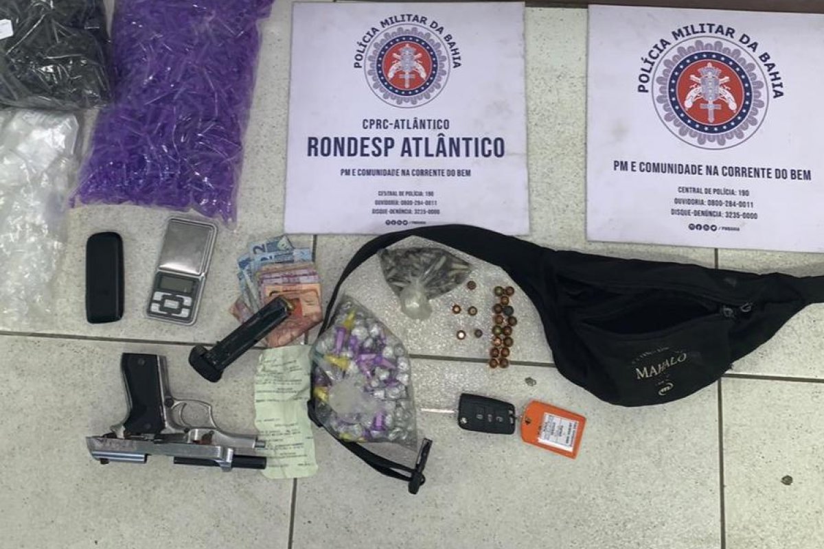 Homem suspeito de ser gerente do tráfico de drogas é preso em Salvador