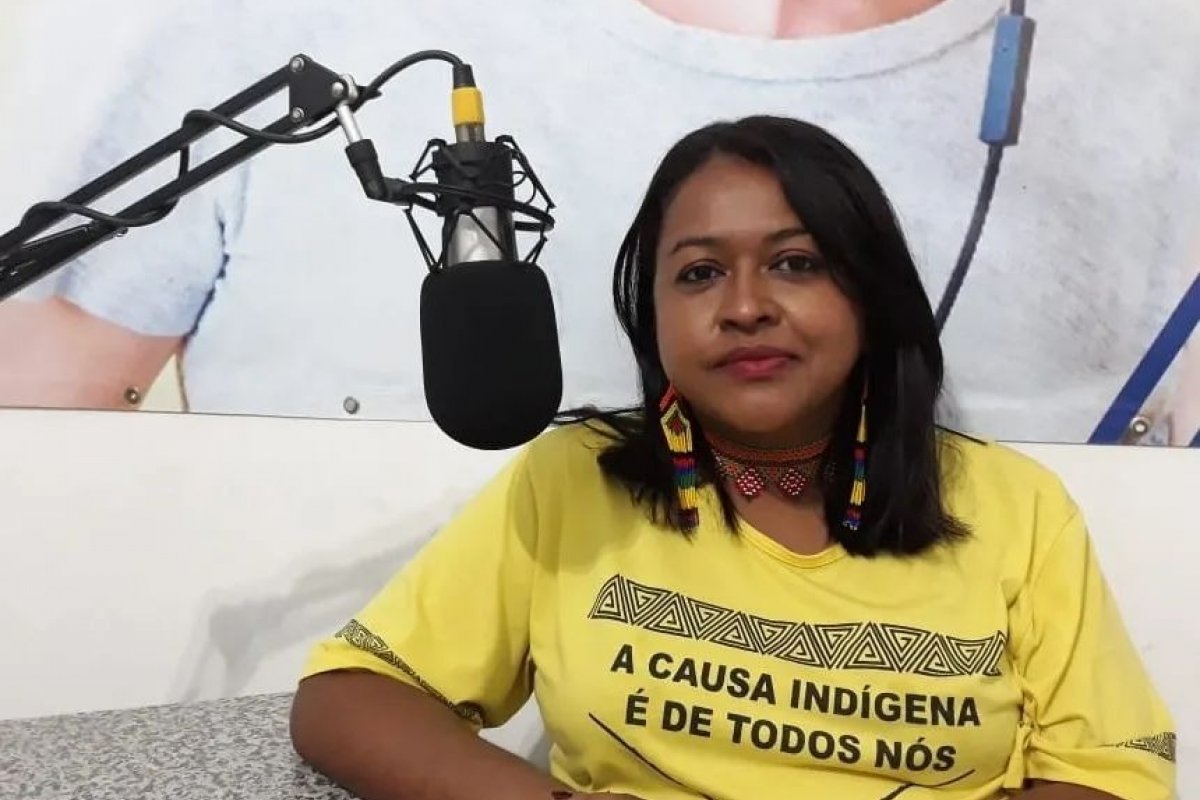 A indígena Kunã Yporã, conhecida também como Raquel Tremembé, irá compor a chapa com Vera, do PSTU, à Presidência 