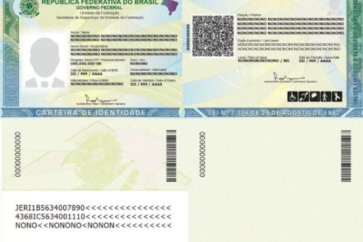 Nova carteira de identidade começa a ser emitida na próxima terça (26) 
