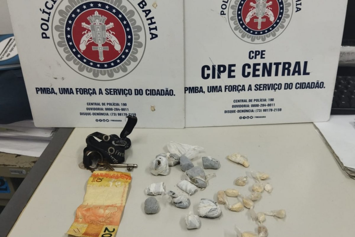 Polícia Militar prende homem com drogas em Jequié (BA)