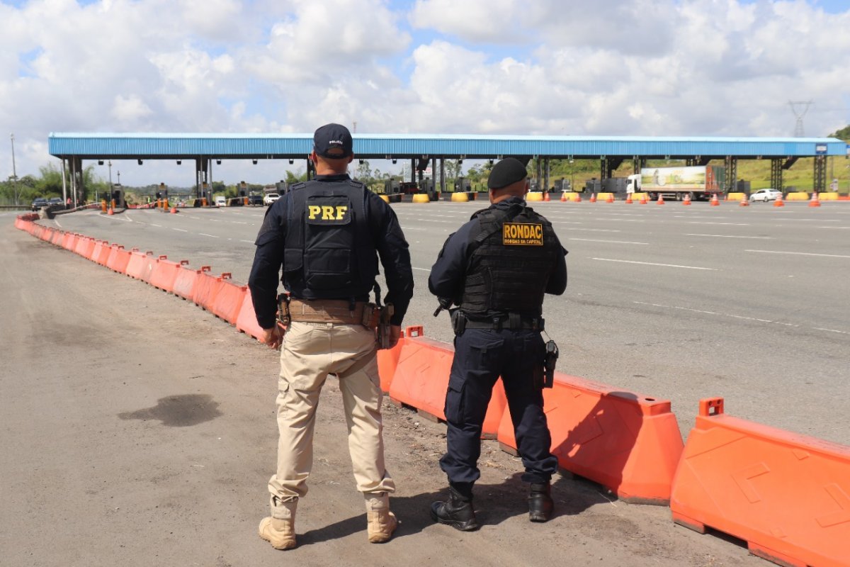 Mais de 200 veículos são abordados em operação da PRF com a Guarda de Salvador