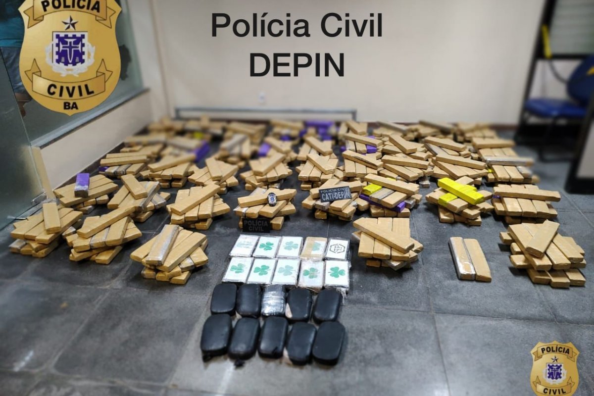 Operação policial apreende R$ 1,5 milhão em drogas na Bahia