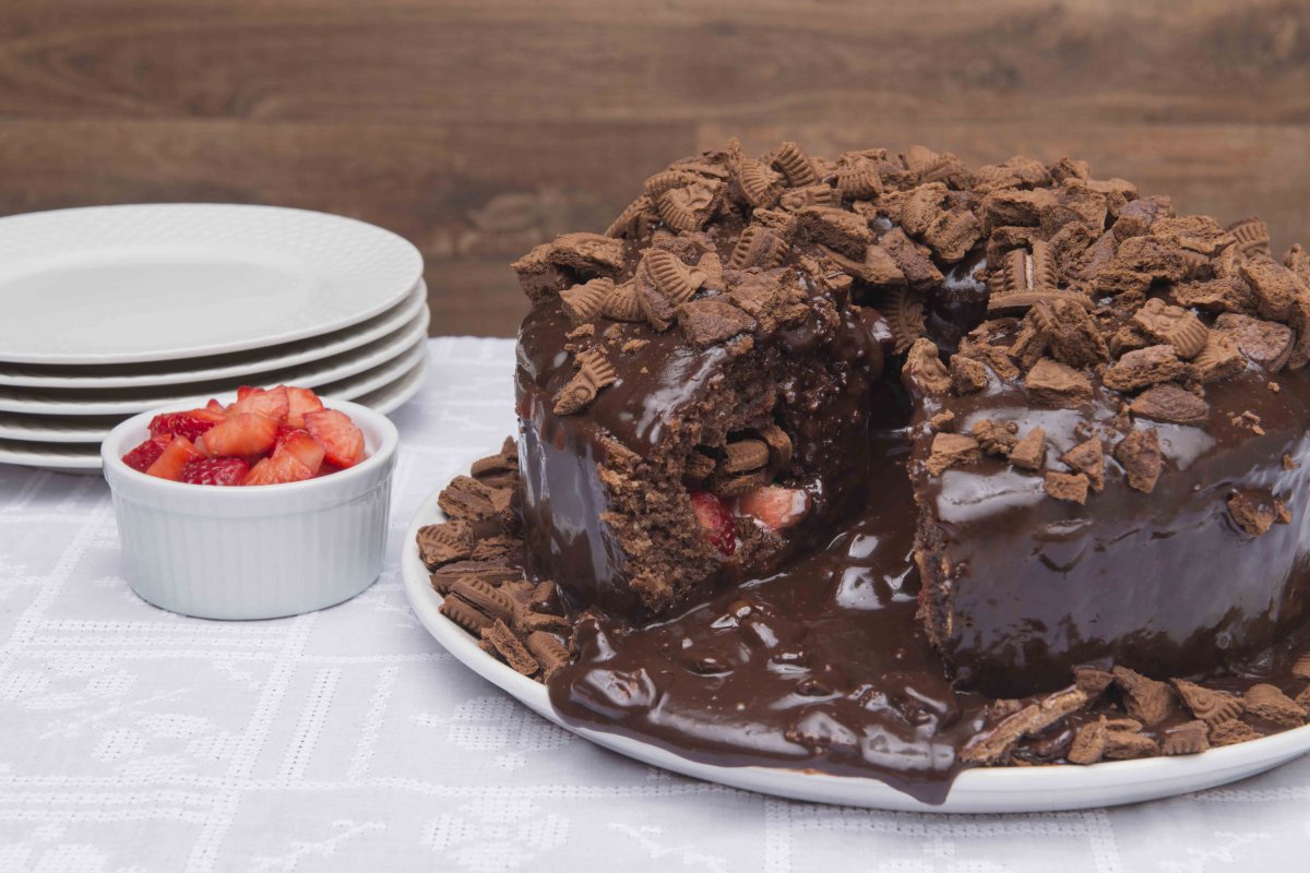 Doce do fim de semana: Bolo Vulcão de Chocolate! 