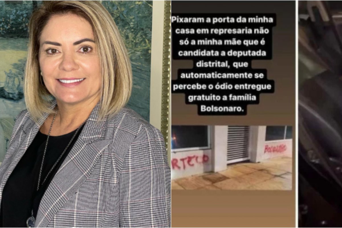 Vídeo: ex-mulher de Bolsonaro tem carro e casa vandalizados