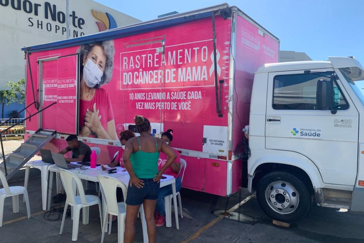 Unidade Móvel faz mamografia gratuitamente no estacionamento do Salvador Norte Shopping