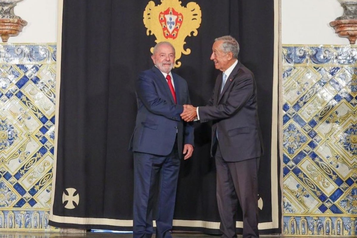 Lula encontra presidente de Portugal em Lisboa