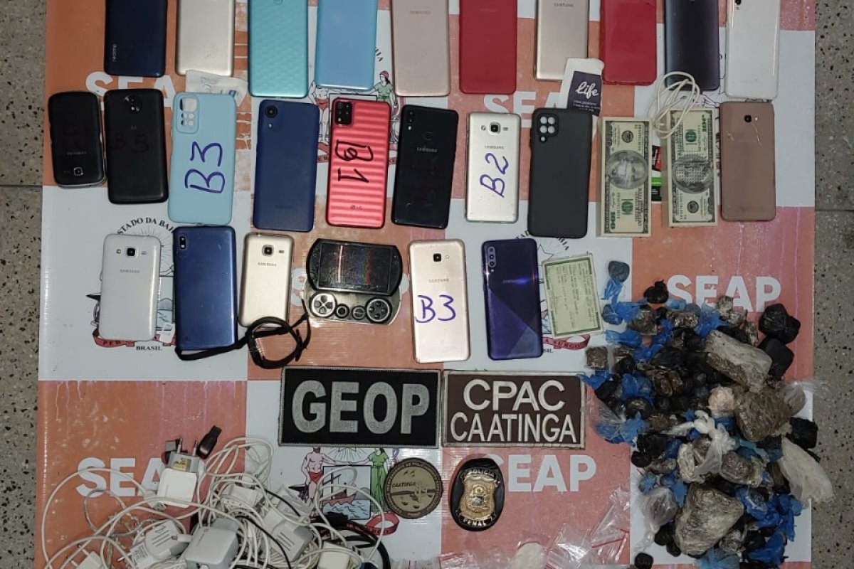 Polícia encontra 35 celulares no presídio de Paulo Afonso