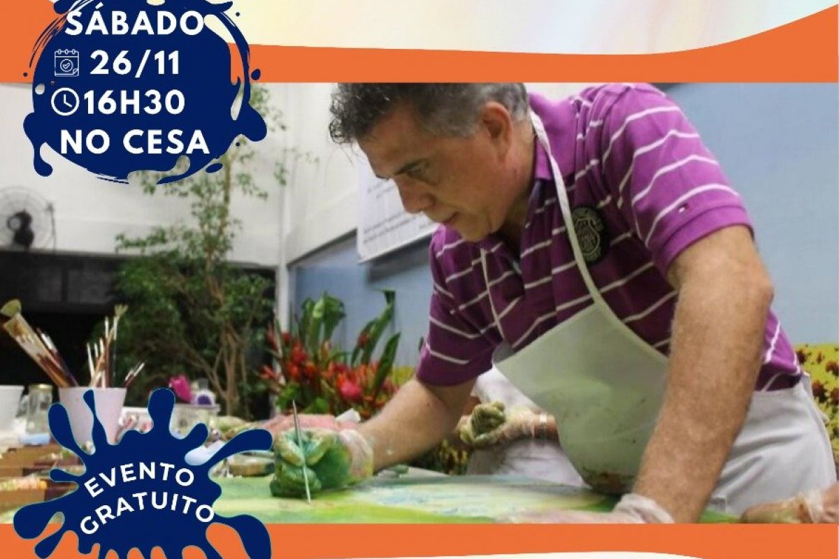José Medrado faz apresentação de pintura mediúnica no Centro Espírita Semeadores do Amor! 