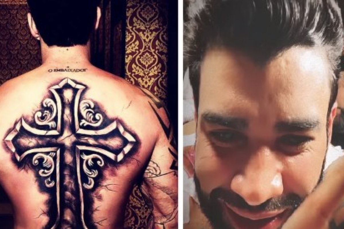 Gusttavo Lima faz nova tatuagem! 