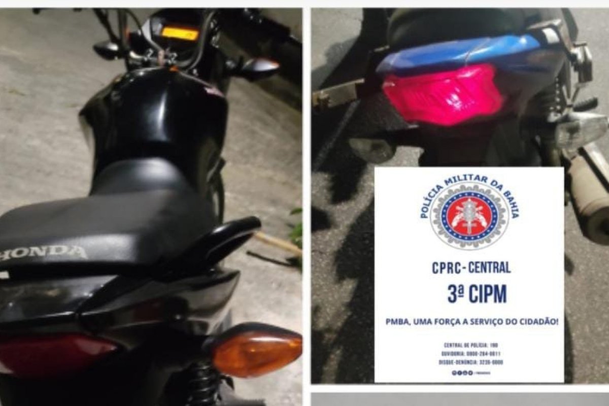 Duas motos roubadas são recuperadas pela Polícia Militar em Cajazeiras