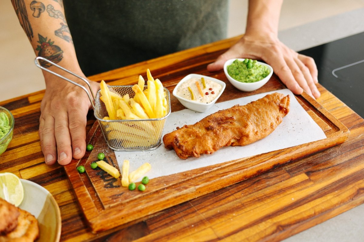 Que tal uma deliciosa receita de Fish & Chips para o final de semana?  