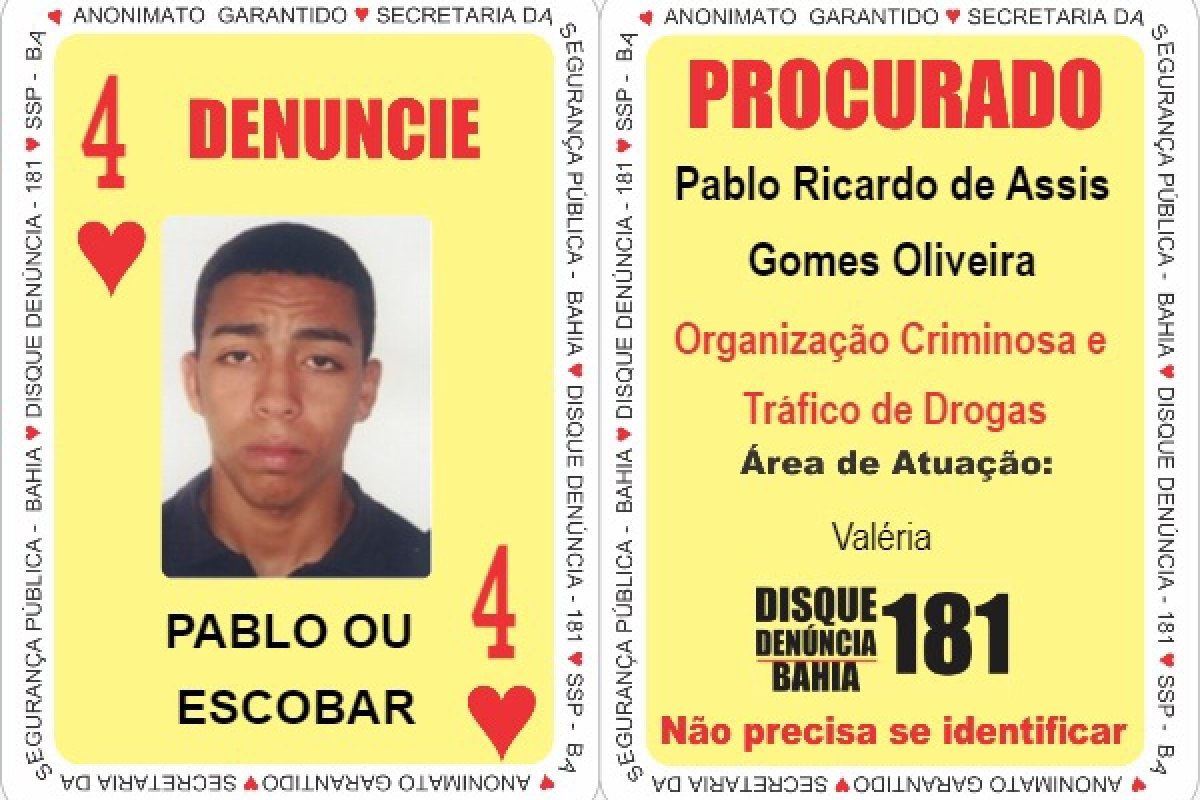 Um dos principais alvos da Operação Araitak é incluído no Baralho do Crime