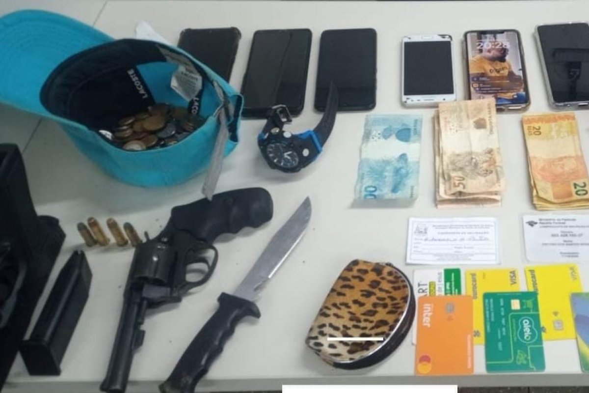 Trio suspeito de assaltos é interceptado pela 26ª CIPM