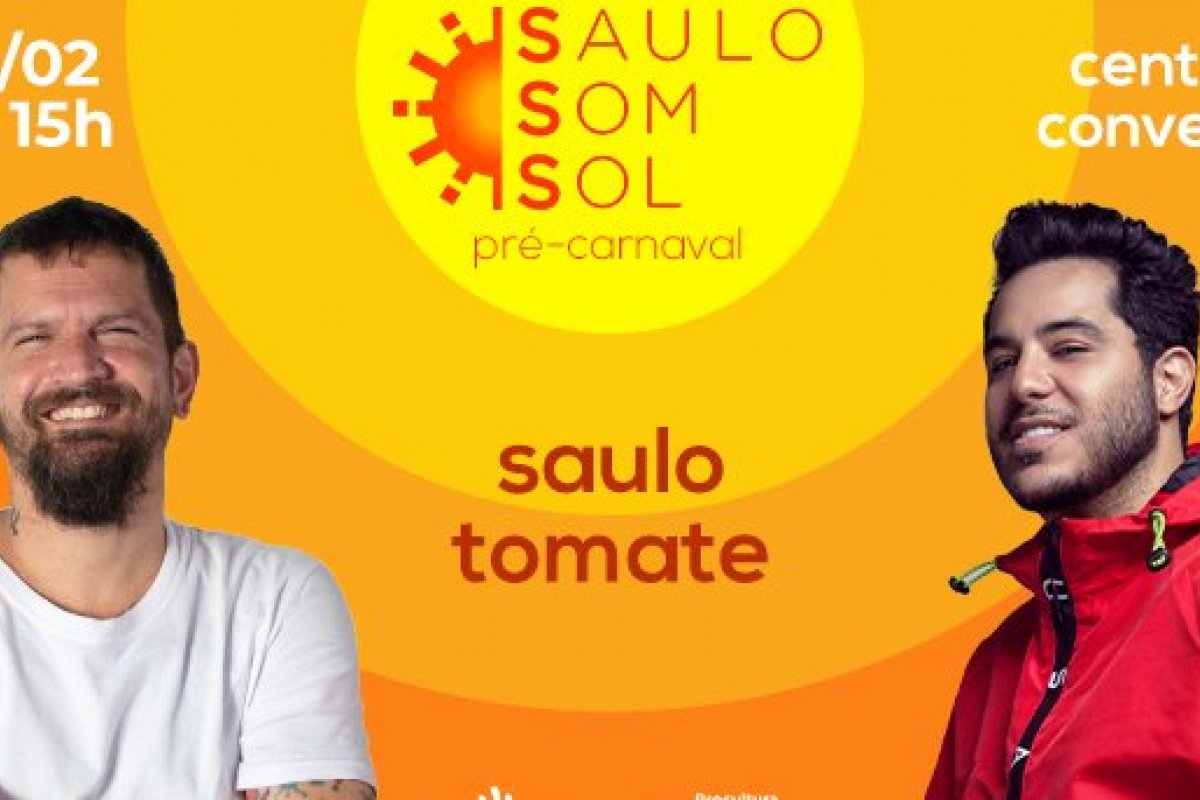 Saulo dará as boas vindas ao Carnaval de Salvador e convida Tomate para show no centro de convenções! 