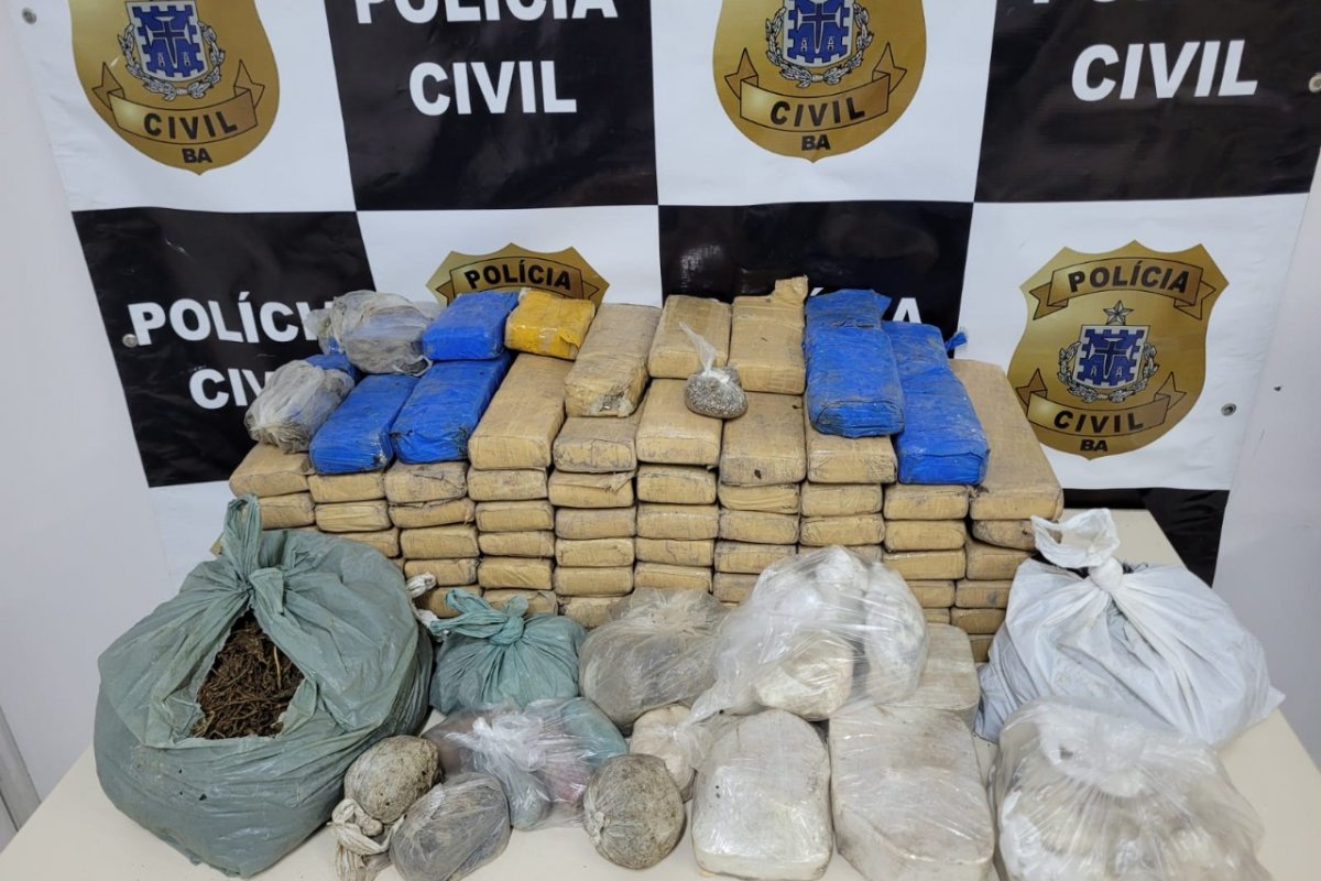 Coorpin apreende 78 quilos de drogas em Eunápolis, no extremo sul da Bahia