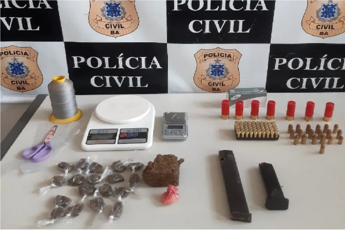 Operação de combate ao tráfico apreende drogas e munições em Santo Antônio de Jesus (BA)