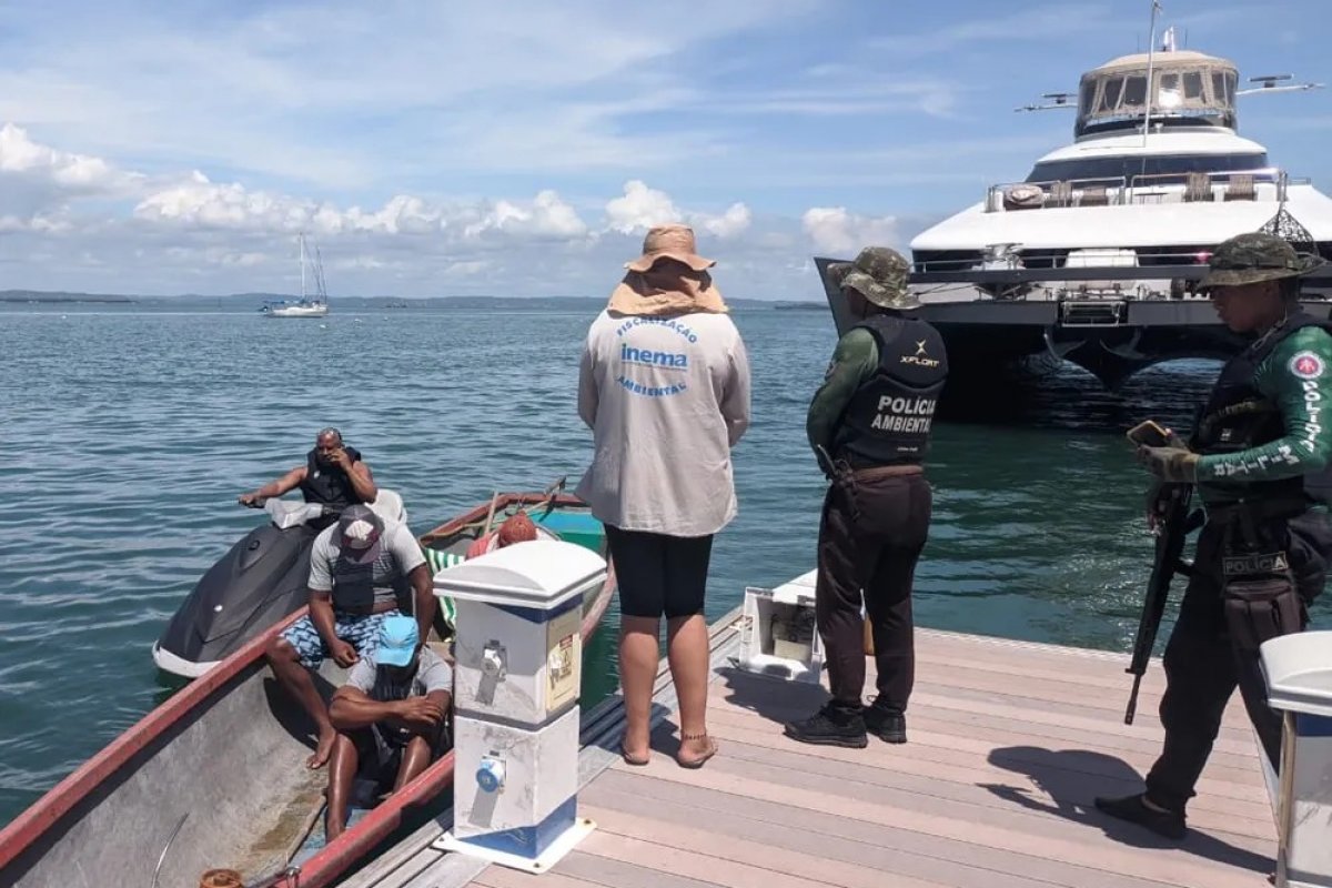Homens são presos por suspeita de pesca ilegal na Ilha de Itaparica