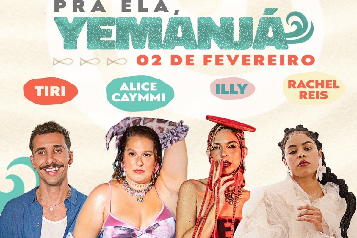 Tiri canta para Iemanjá, no dia 2 de fevereiro, com participações de vozes femininas! 