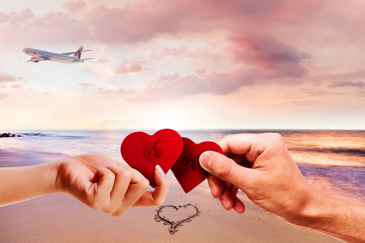Valentine's Day: Qatar Airways lança campanha e brasileiros também podem aproveitar! 