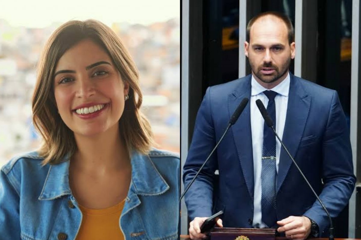 STF aceita queixa crime de Tabata Amaral contra Eduardo Bolsonaro