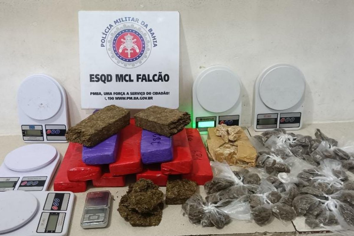 PM apreende mais de 10 kg de maconha no sudoeste da Bahia