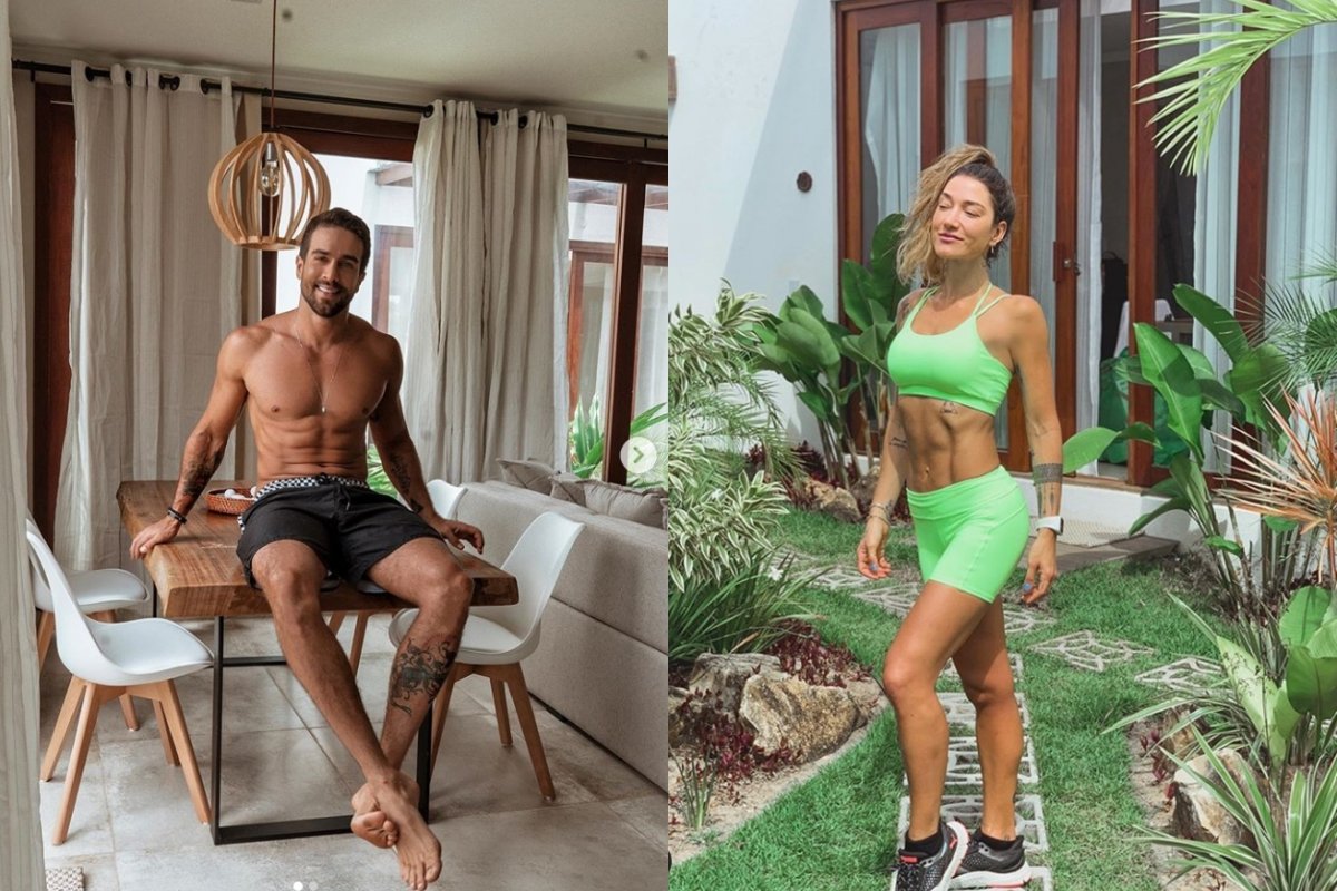 Gabriela Pugliesi e Erasmo Viana curtem a nova casa de férias em paraíso baiano